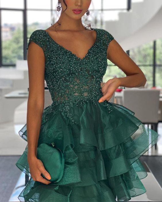 short green Homecoming Dress cg23008