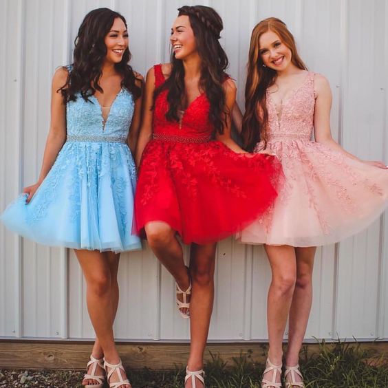 Straps Quinceanera Beading Dama Dress Homecoming Dress cg23478