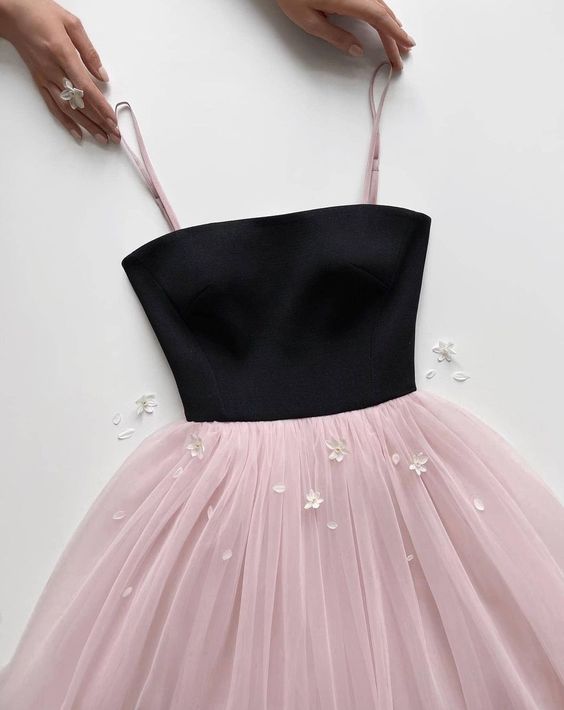 A line tulle short party dress homecoming dress cg23549
