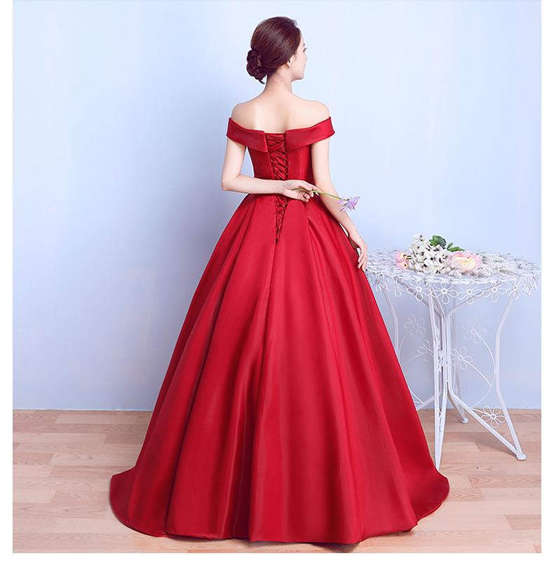Red Satin Sweetheart Off Shoulder Long Formal Dress Evening Gown, Red Long Ball Gown Party Prom Dress cg23553