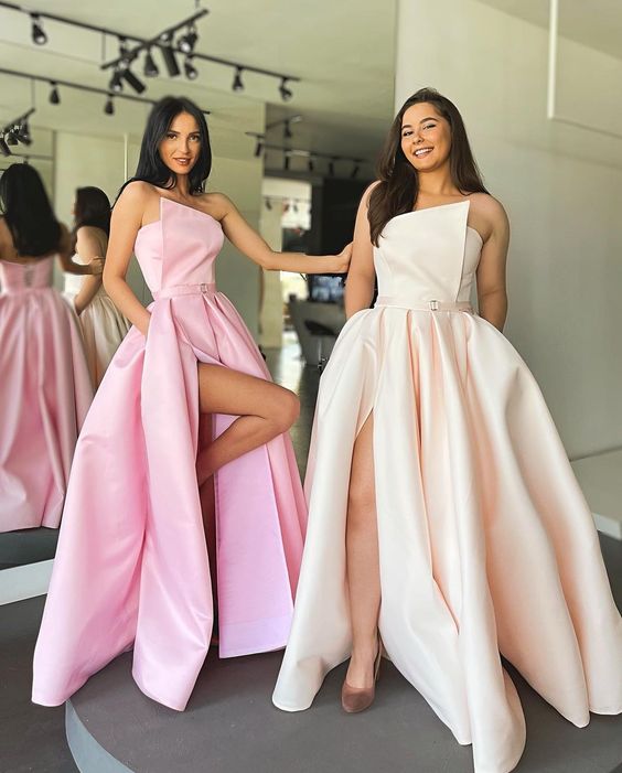 elegant long prom dress with slit cheap long prom dress cg23600