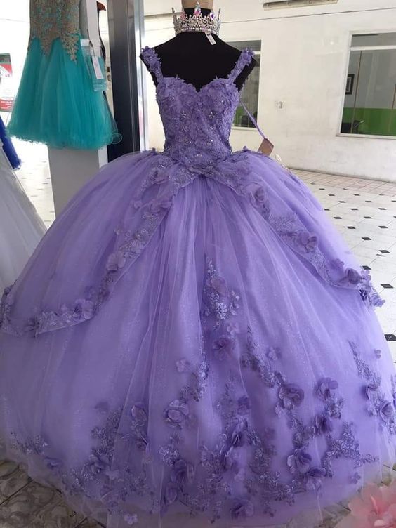 Elegant long tulle prom dresses applique evening gown cg24260