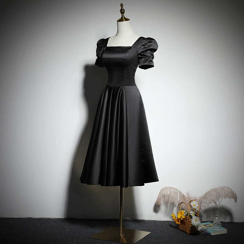 Black evening dress party gowns homecoming dress fg153