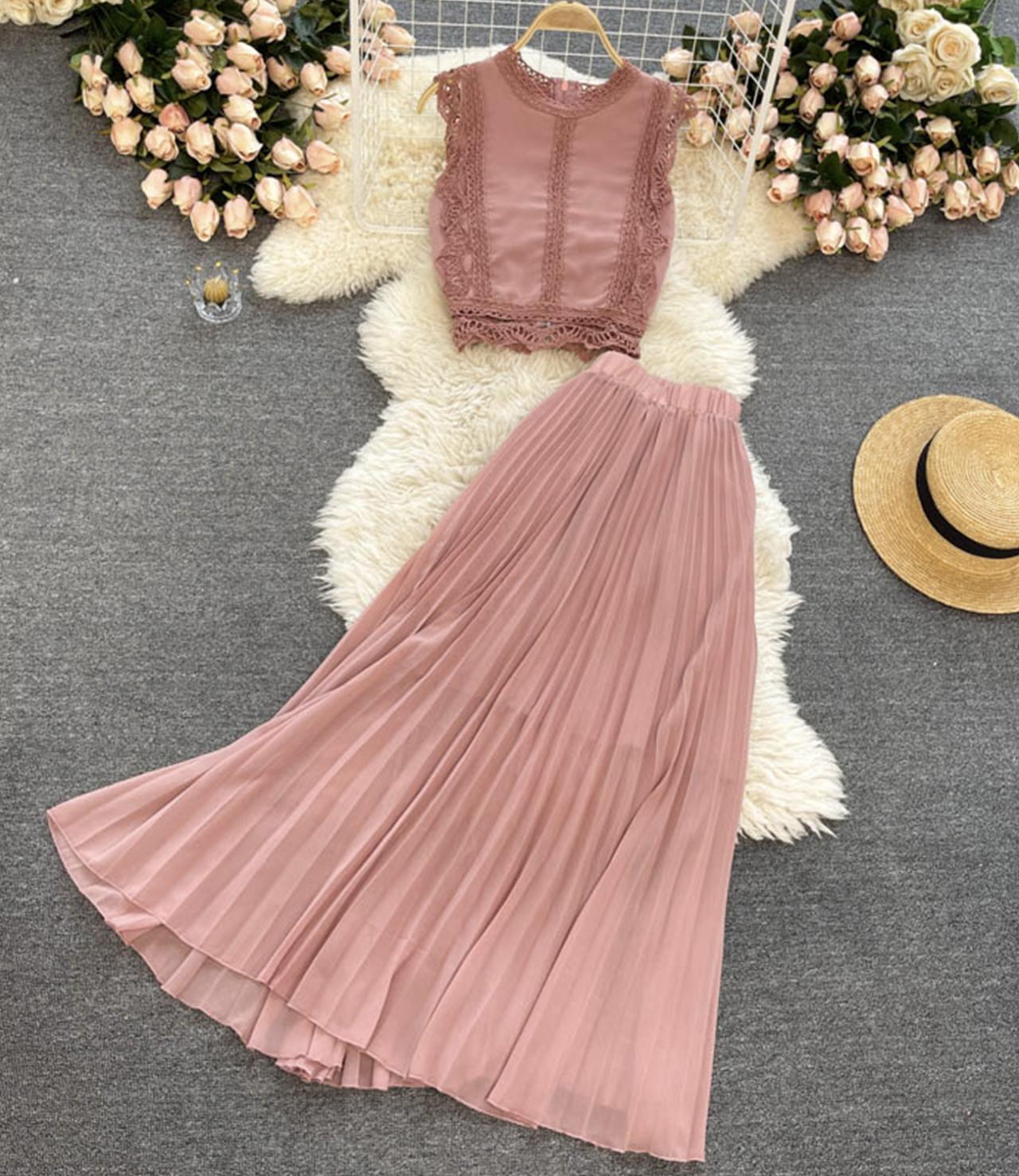 A line chiffon long sleeve dress fashion dress 643