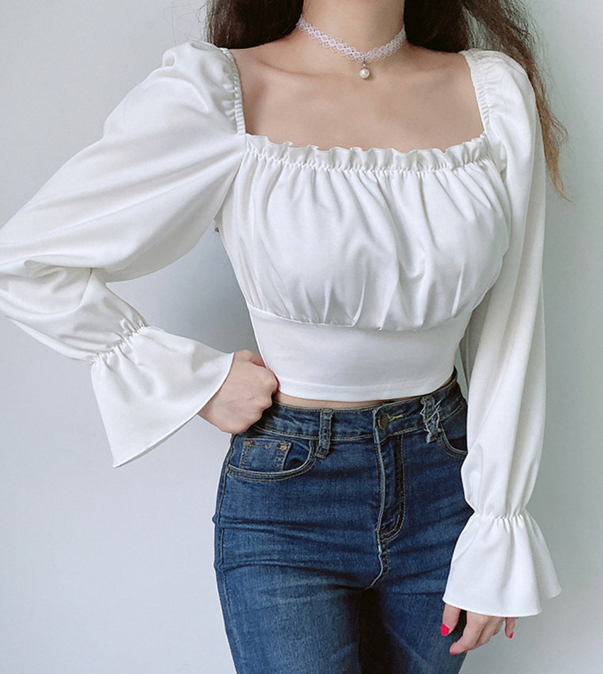A line long sleeve tops 388
