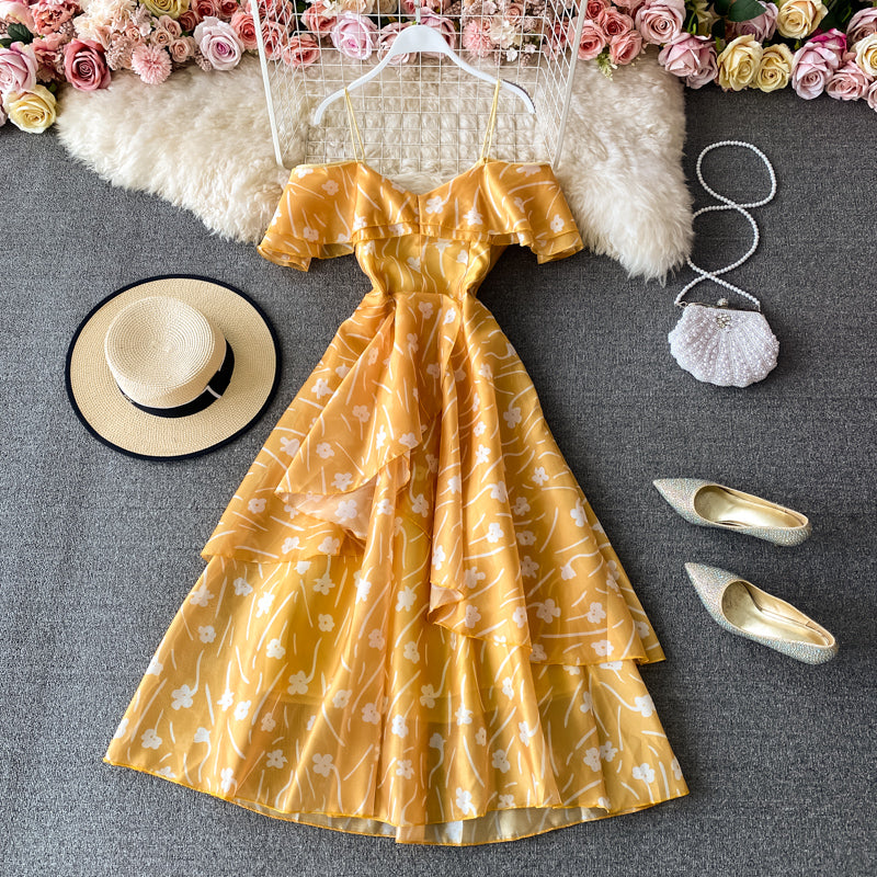 Off shoulder strapless dress 3409