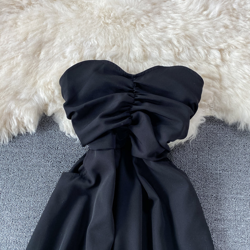 Sexy off shoulder strapless dress 3320