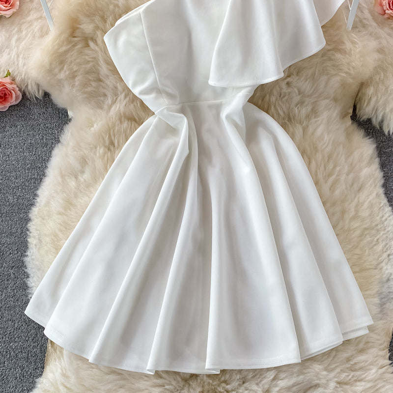 Short skirt with off shoulder, high waist and belly covering 2903