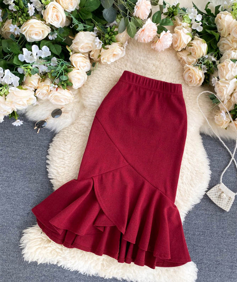 A line irregular skirt 3473