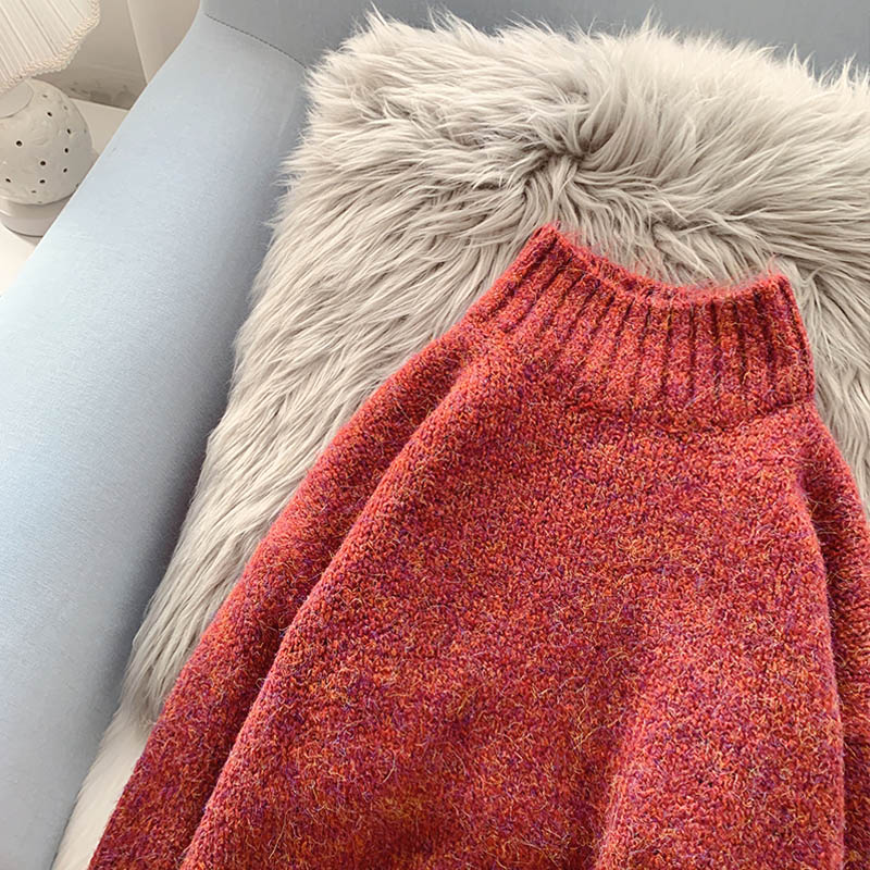 Half turtleneck sweater with backing and sweater inside 5161
