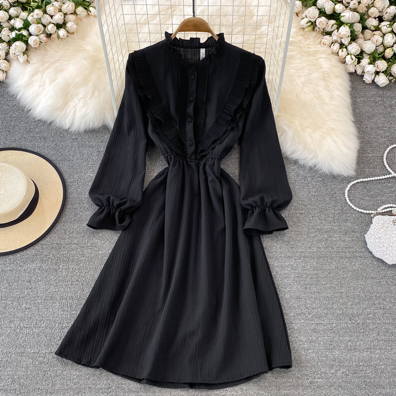 Sweet A Line Chiffon Short Dress Fashion Dress 10796