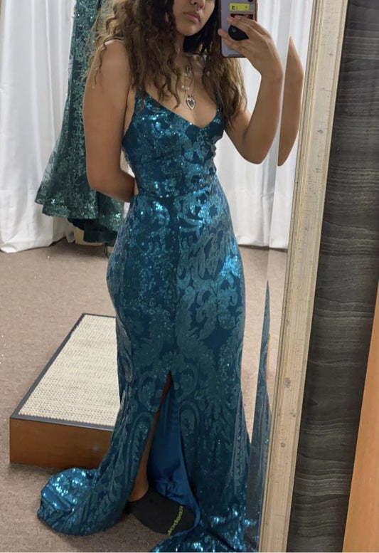 Glitter Sequin Prom Dresses Long, Evening Mermaid Dress      cg25205