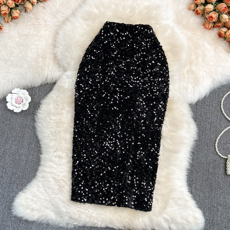 A new style of one-step skirt with thin hips  11297