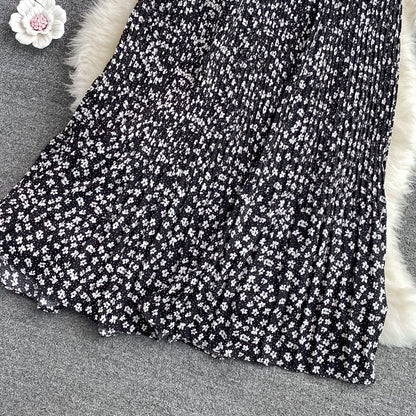 The new Korean version of high waist, slim and versatile A-line skirt  11302