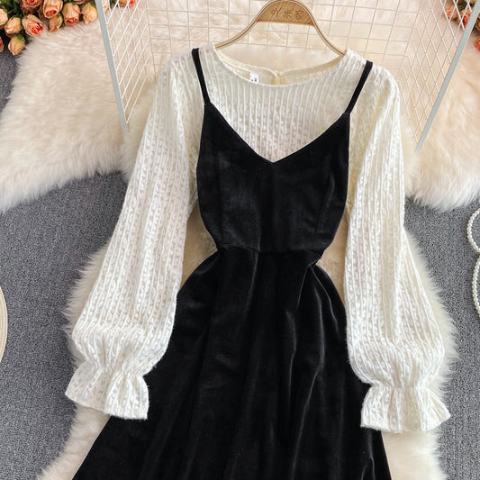 Lovely Two-Piece Dress A Line Fashion Dress  10966