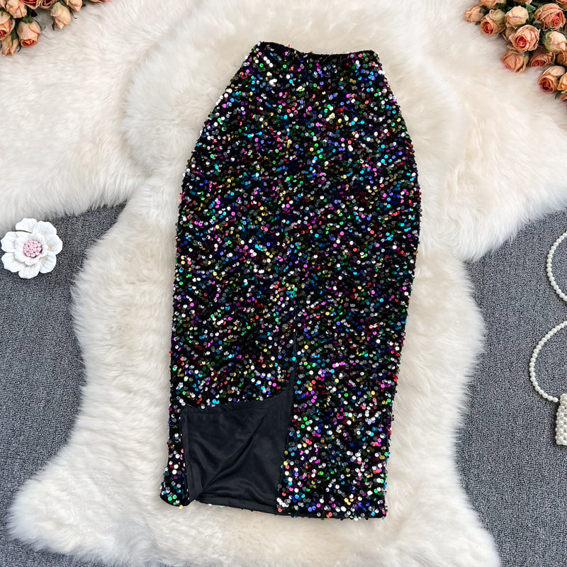 A new style of one-step skirt with thin hips  11297