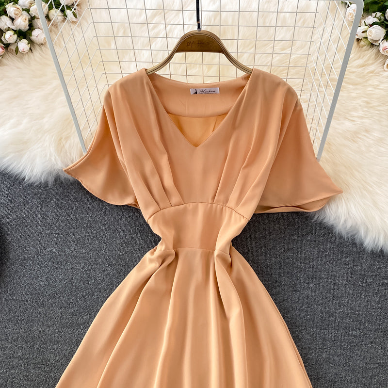 Cute A Line V Neck Short Dress Fashion Dress  10861