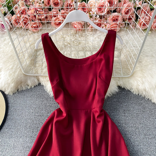 Simple A Line Short Dress Fashion Ddress  10878