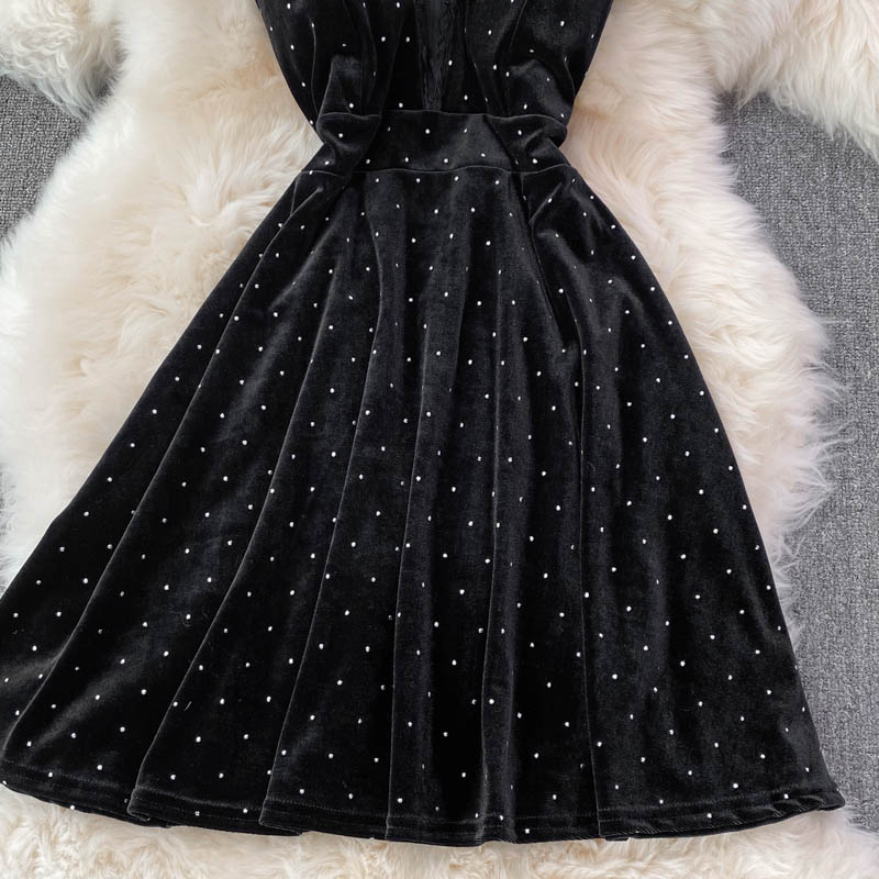 Sexy V Neck Short A Line Dress Fashion Dress  10893