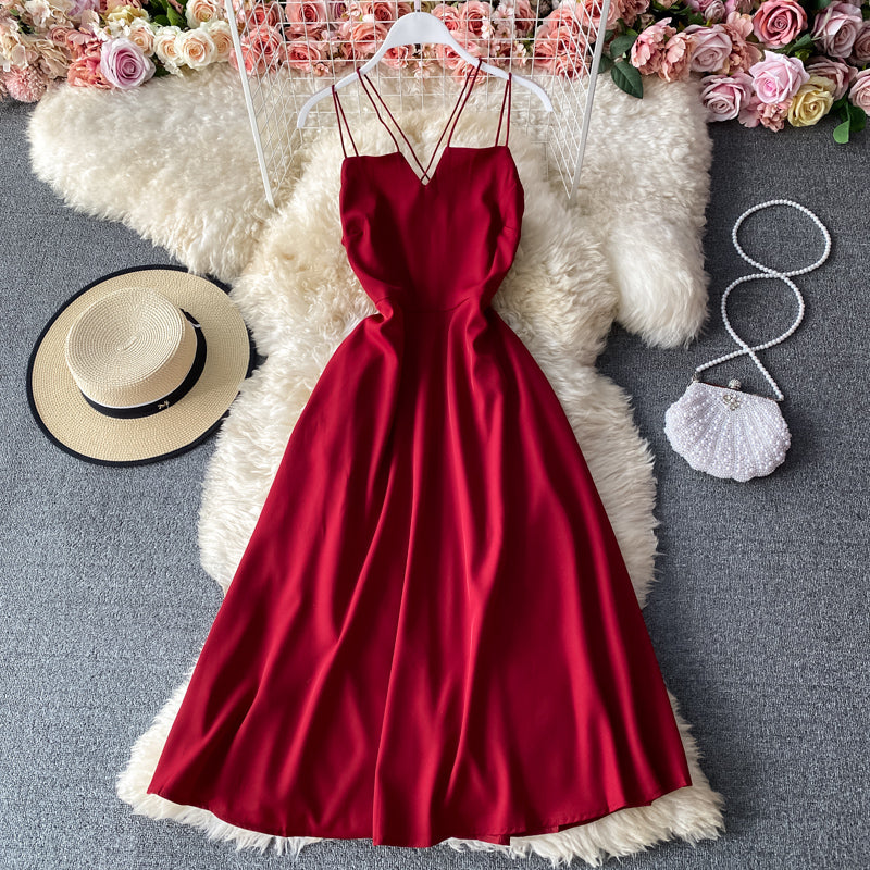 Simple A Line Short Dress Fashion Dress  10867