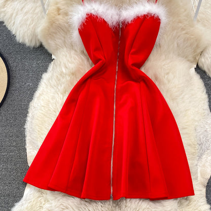 Cute A Line Christmas Dress  10785