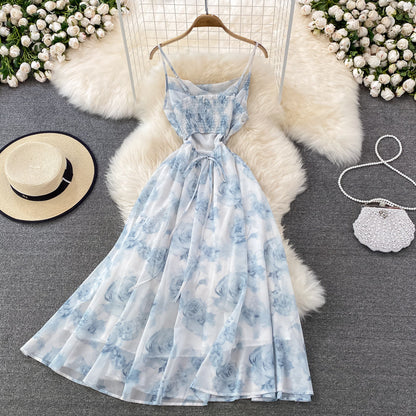 Cute A Line Floral Dress Fashion Dress  10759