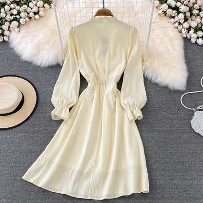 Sweet A Line Chiffon Short Dress Fashion Dress  10796