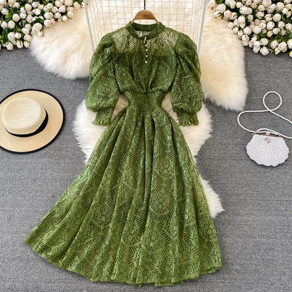 Cute Lace A Line Dress Lace Fashion Dress  10795