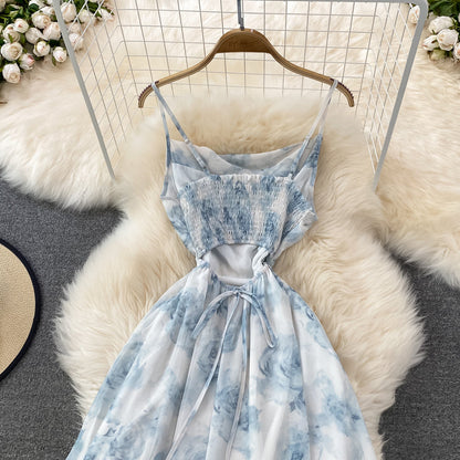 Cute A Line Floral Dress Fashion Dress  10759