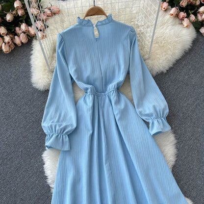 Cute A Line Long Sleeve Dress Fashion Dress  10776