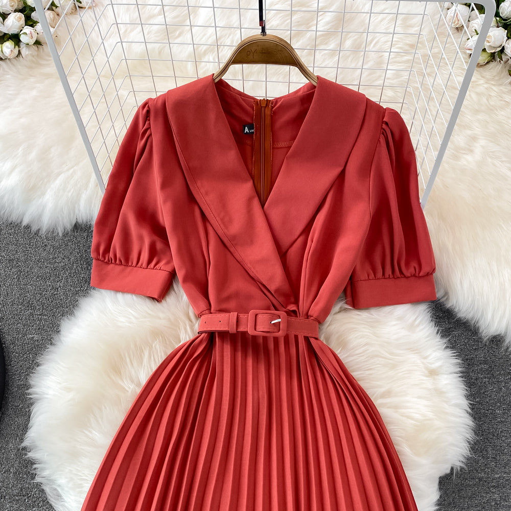 Cute V Neck Short Dress A Line Fashion Dress  10704