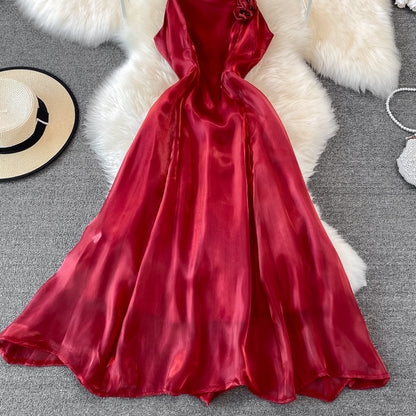 Red Tulle Short Dress A Line Fashion Dress  10726