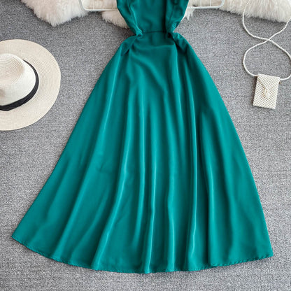 Simple V Neck Short Dress A Line Fashion Dress  10702