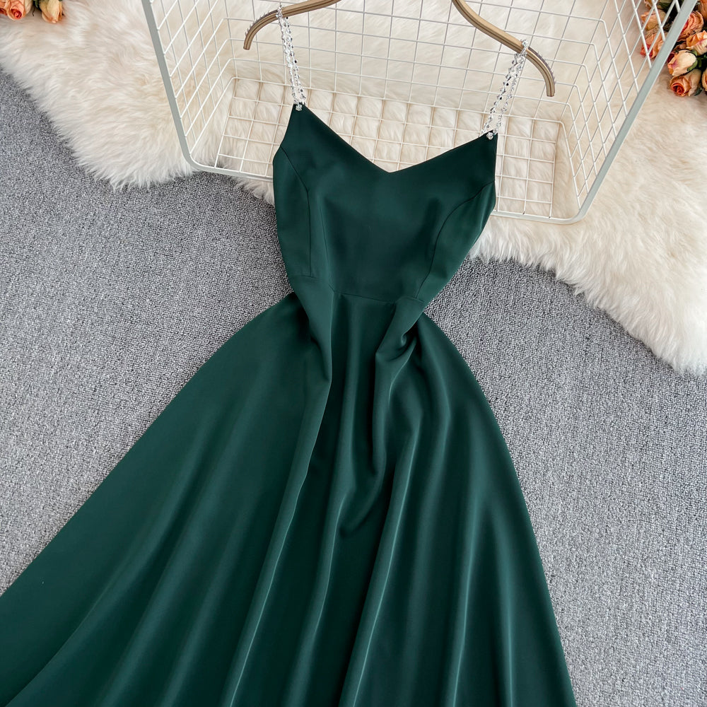 Simple A Line V Neck Short Dress Fashion Dress  10693