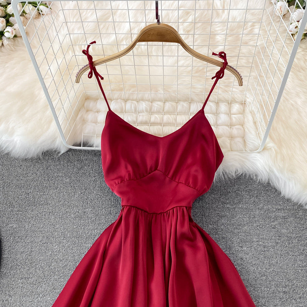 Cute V Neck Short Dress Fashion Dress  10697