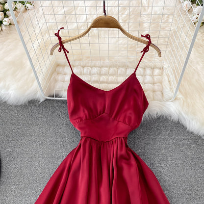 Cute V Neck Short Dress Fashion Dress  10697