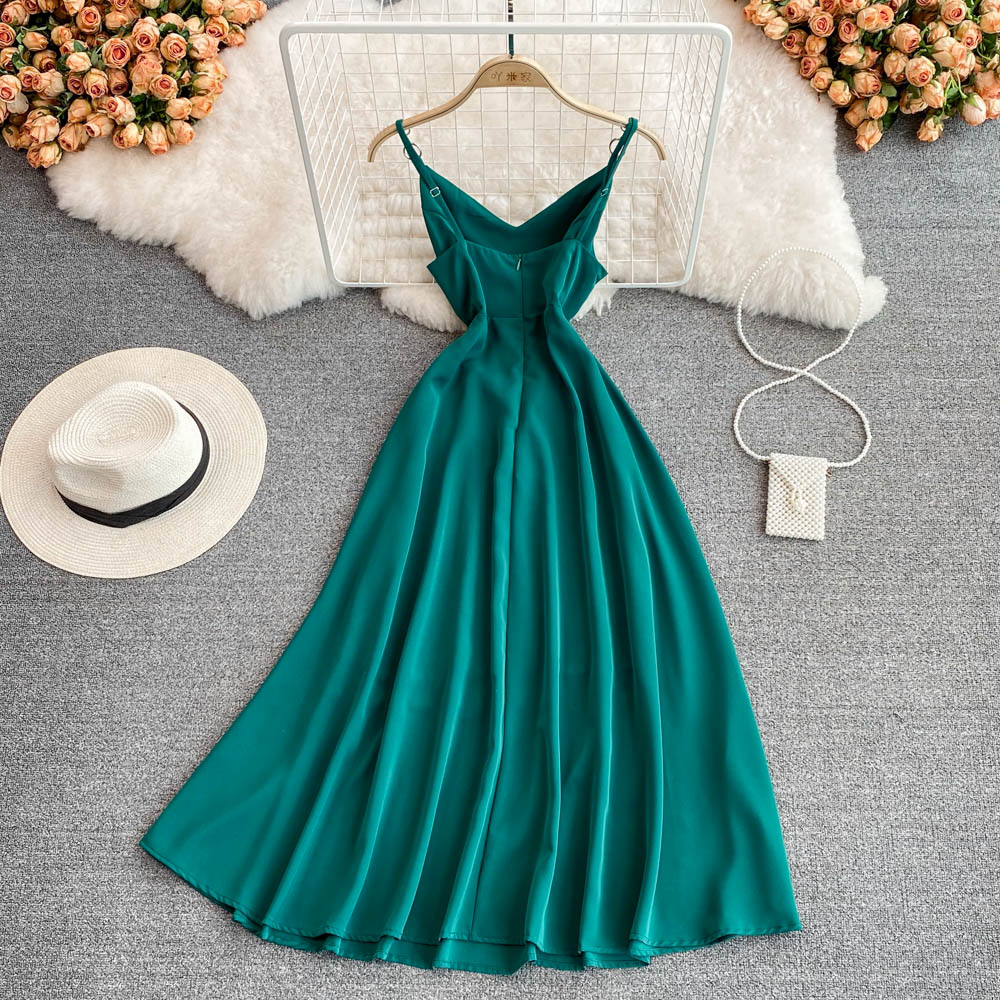 Simple V Neck Short Dress A Line Fashion Dress  10702