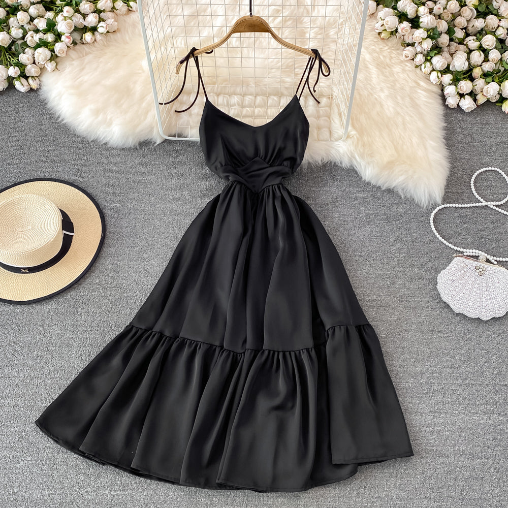 Cute V Neck Short Dress Fashion Dress  10697