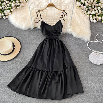 Cute V Neck Short Dress Fashion Dress  10697