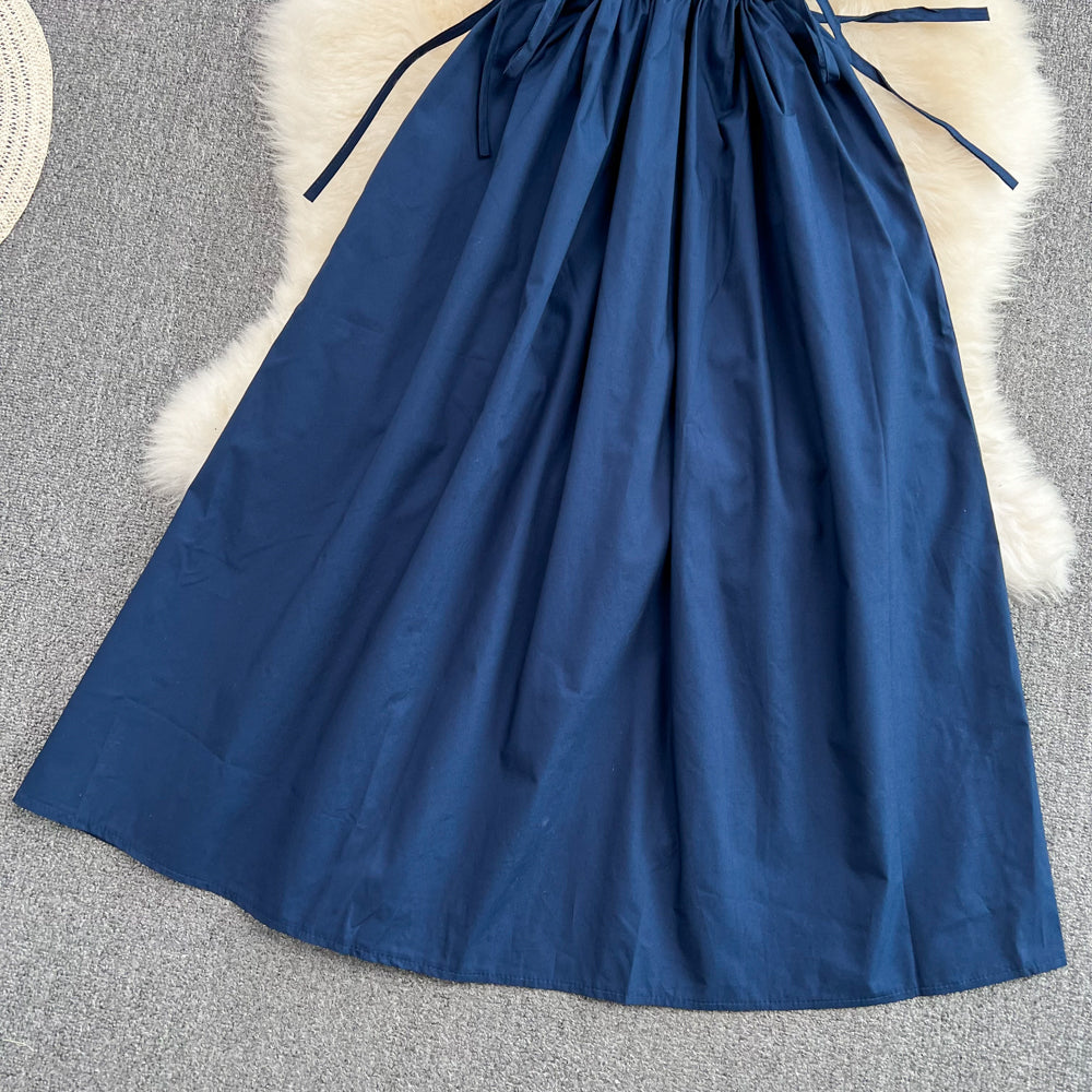 Simple V Neck Short Dress Fashion Dress  10695
