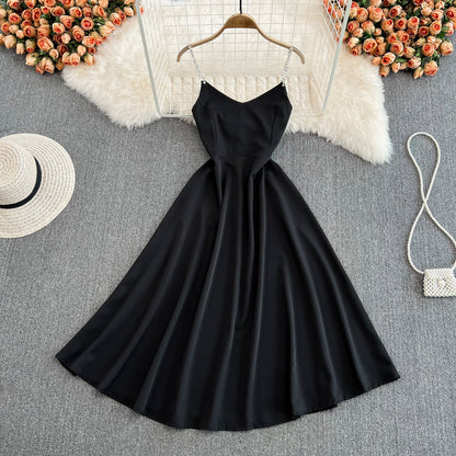 Simple A Line V Neck Short Dress Fashion Dress  10693