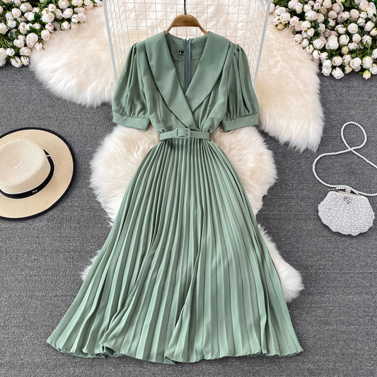 Cute V Neck Short Dress A Line Fashion Dress  10704