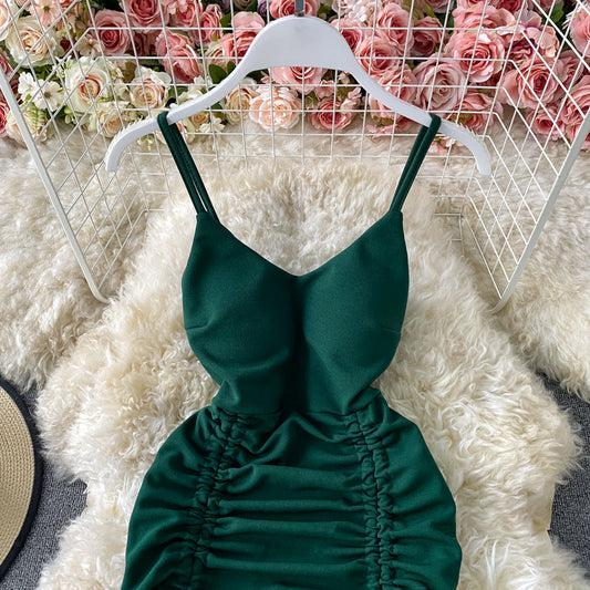 Sexy V Neck Short Dress Fashion Dress  10700