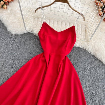 Simple A Line V Neck Short Dress Fashion Dress  10693