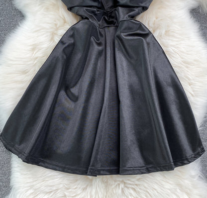Sexy Bow Short A Line Dress Fashion Dress  10656