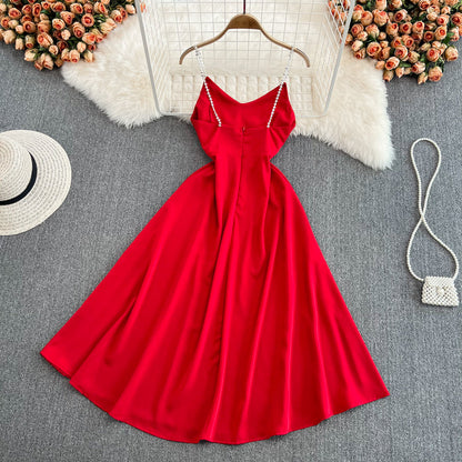 Simple A Line V Neck Short Dress Fashion Dress  10693