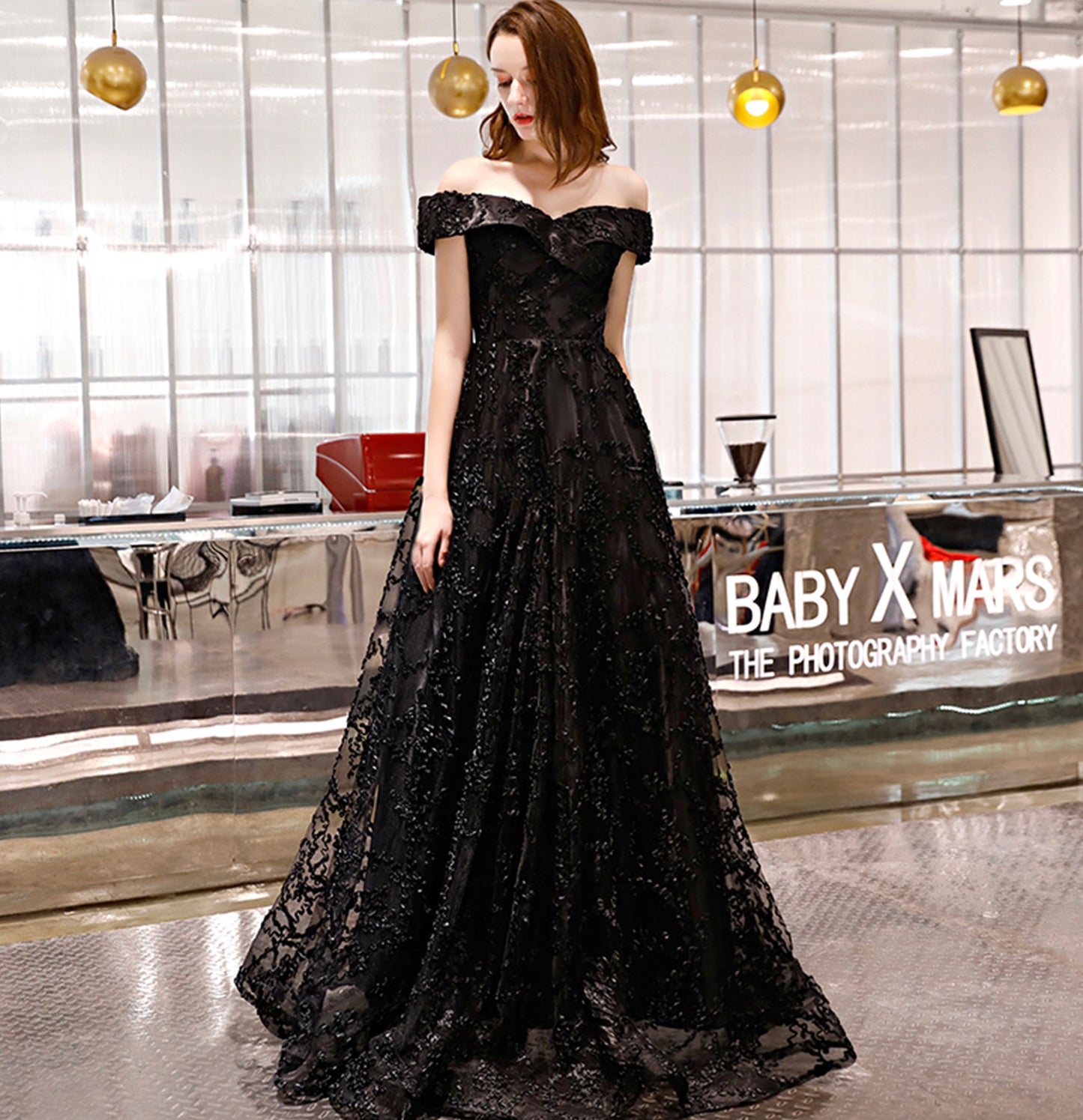 Elegant tulle long A line prom dress evening gown  10052
