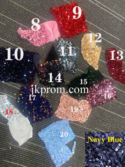 Fitted Royal Blue Sequin Cocktail Dress Outfit