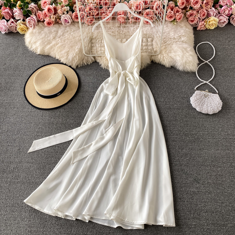 Simple V Neck Short Dress A Line Fashion Dress  10879