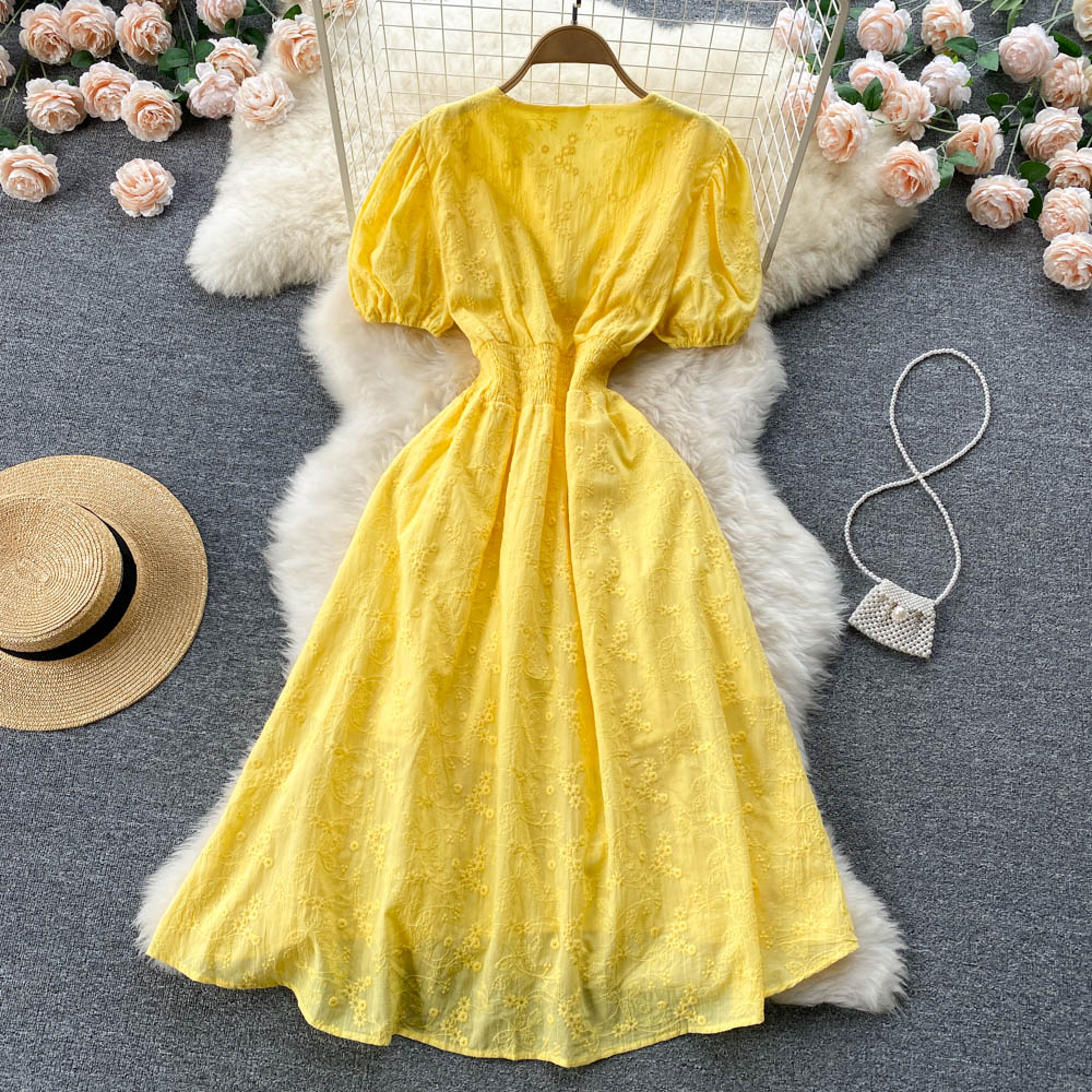 Cute V Neck Short Dress A Line Fashion Dress  10690